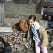 Nat� s Ferdou na zahrad�   4/08