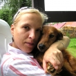 Lenka a Rex�k v Plan� na terase      4.7.09